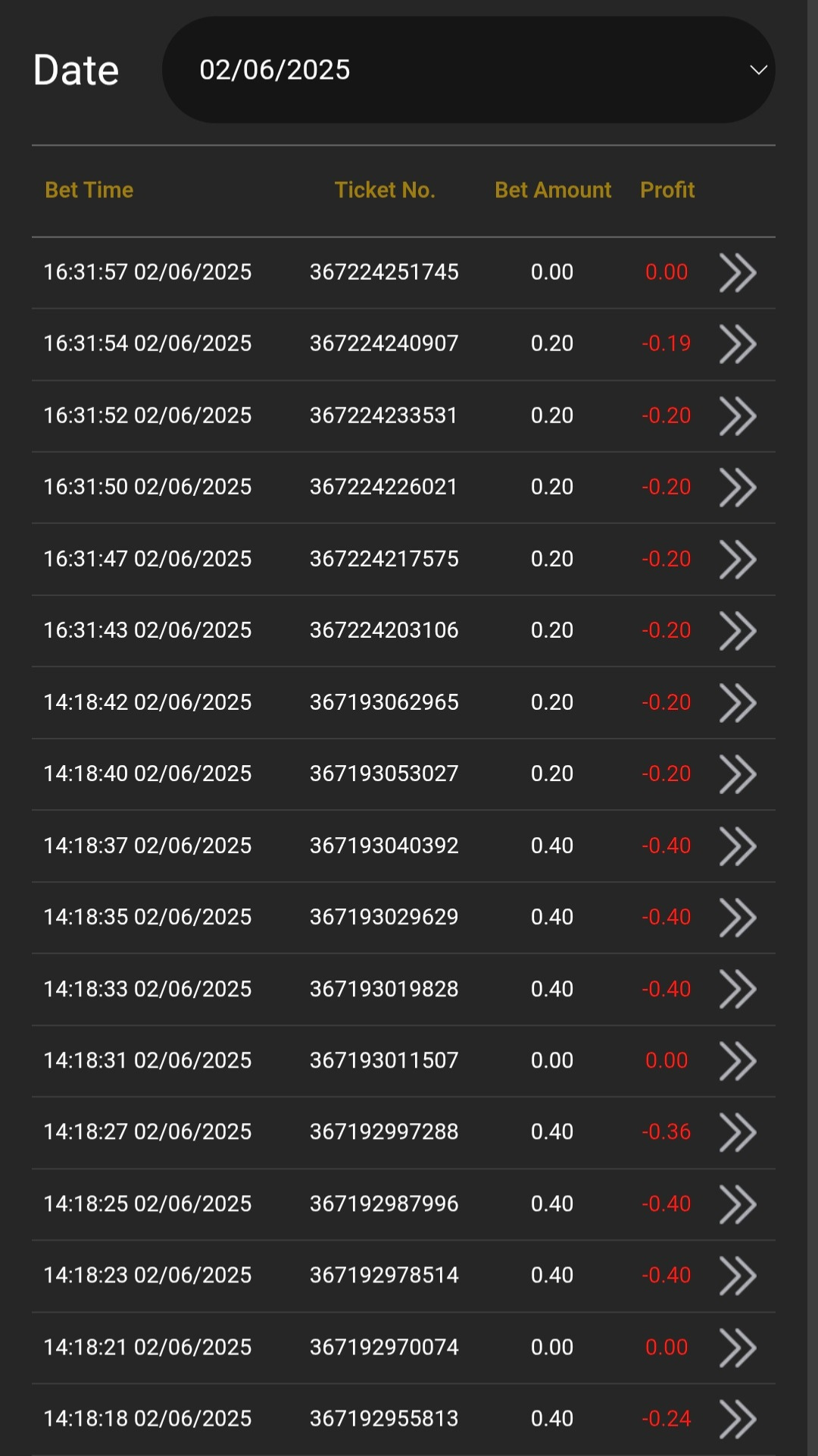 Game result: 020625 - rigged gameplay