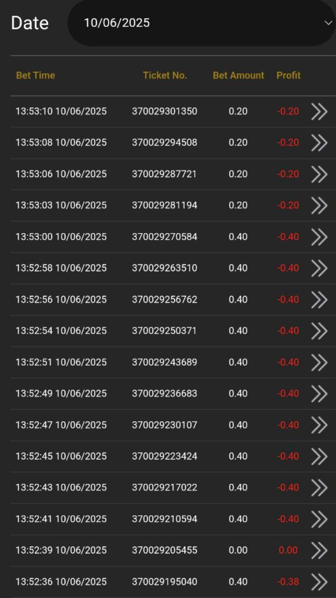 Scam losses screenshot 100625