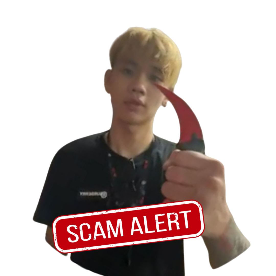 Poster warning against rental scam operations