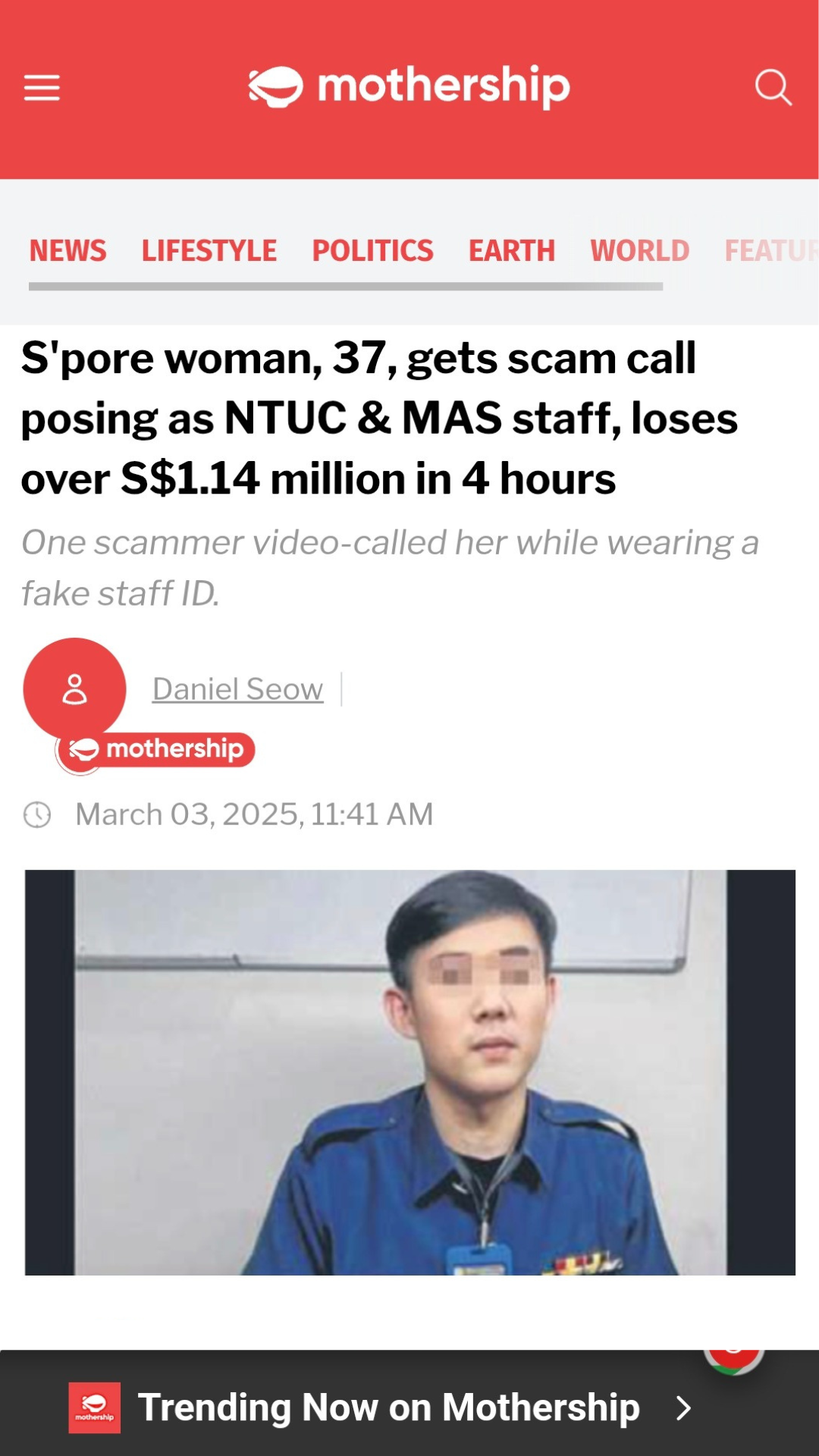 Scammer database compilation cross-referencing NRICs